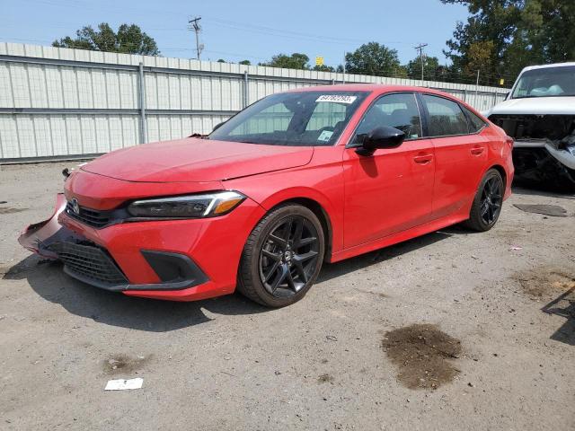 2HGFE2F51NH551620 - 2022 HONDA CIVIC SPORT წითელი ფოტო 1