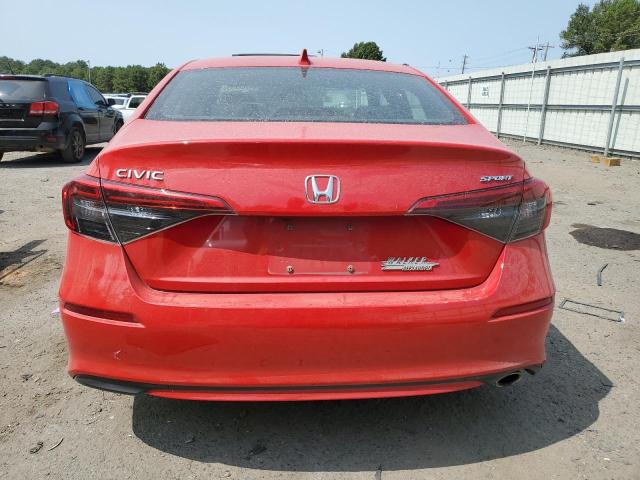 2HGFE2F51NH551620 - 2022 HONDA CIVIC SPORT წითელი ფოტო 6