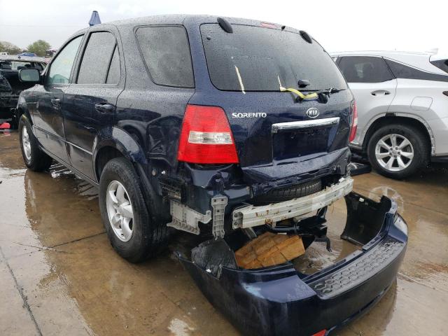 KNDJD735485845425 - 2008 KIA SORENTO EX BLUE photo 3