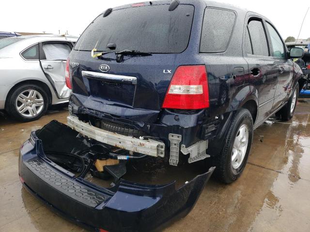 KNDJD735485845425 - 2008 KIA SORENTO EX BLUE photo 4