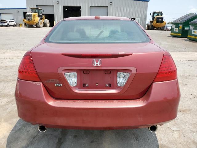 1HGCM66517A034722 - 2007 HONDA ACCORD EX RED photo 6