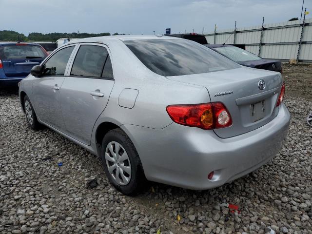 2T1BU40E89C132636 - 2009 TOYOTA COROLLA BASE SILVER photo 2