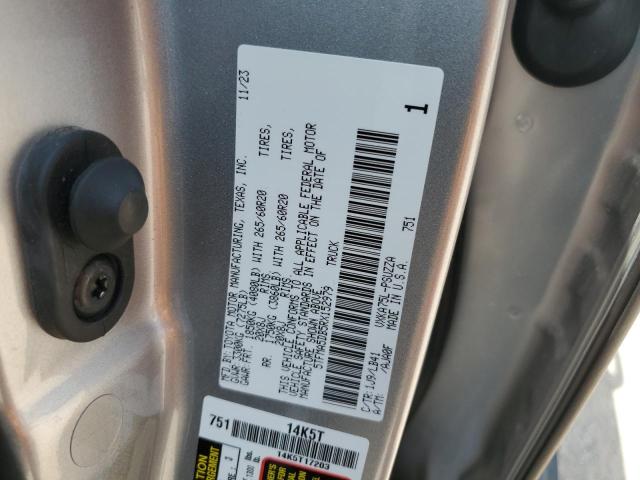 5TFMA5DB5RX152979 - 2024 TOYOTA TUNDRA CREWMAX PLATINUM 银色 照片 12