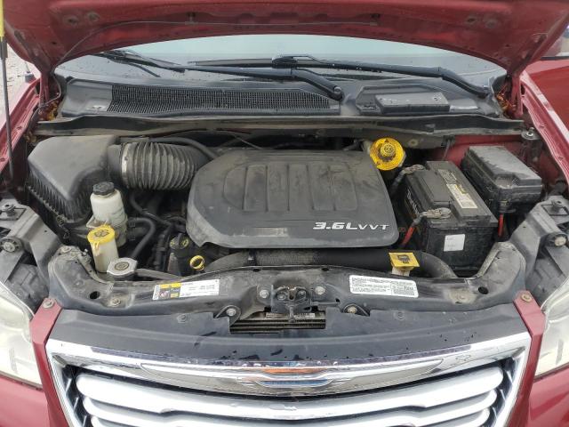 2C4RC1CG7ER426195 - 2014 CHRYSLER TOWN & COU TOURING L MAROON photo 12