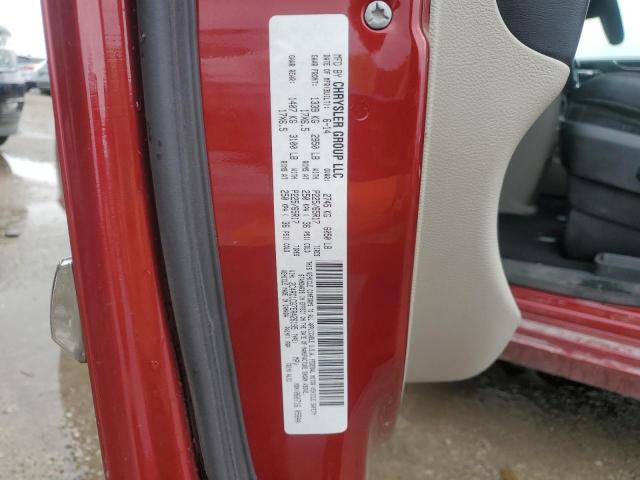 2C4RC1CG7ER426195 - 2014 CHRYSLER TOWN & COU TOURING L MAROON photo 13