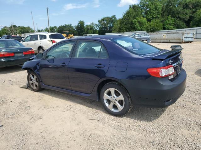 2T1BU4EE4BC681748 - 2011 TOYOTA COROLLA BASE BLUE photo 2