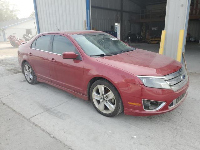 3FAHP0KC1AR164130 - 2010 FORD FUSION SPORT RED photo 4