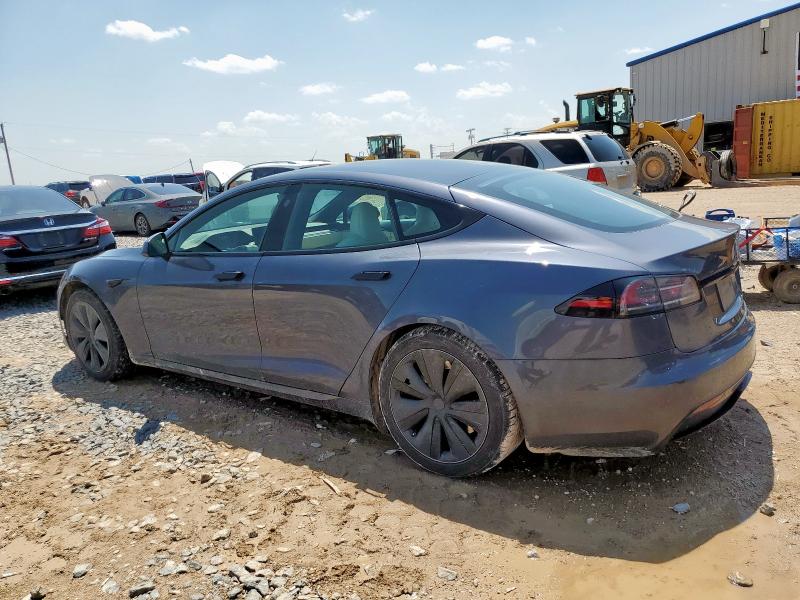 5YJSA1E55NF473112 - 2022 TESLA MODEL S Մոխրագույն լուսանկար 2