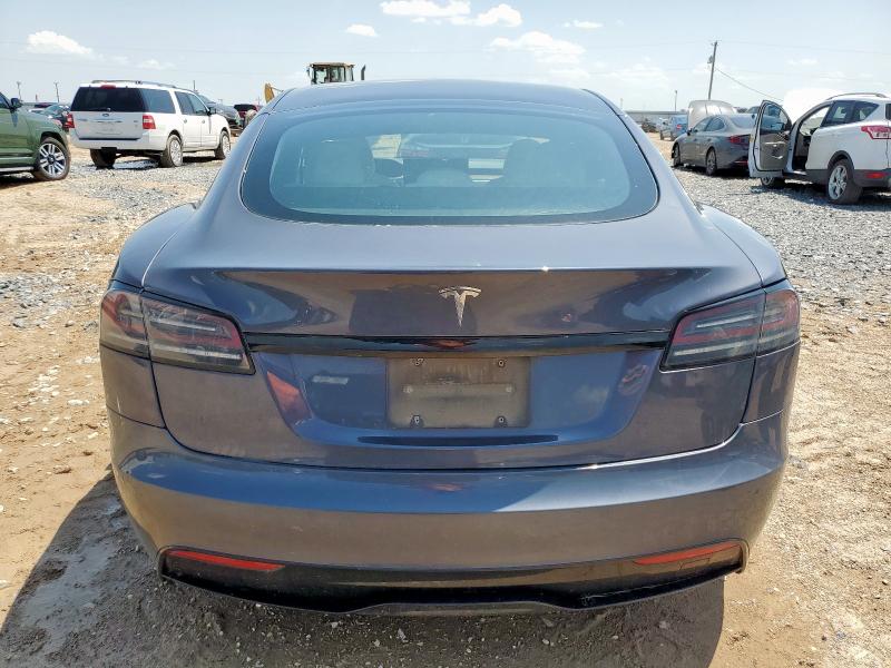 5YJSA1E55NF473112 - 2022 TESLA MODEL S Մոխրագույն լուսանկար 6