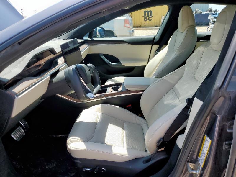 5YJSA1E55NF473112 - 2022 TESLA MODEL S Մոխրագույն լուսանկար 7