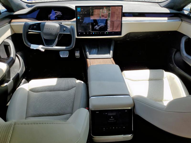 5YJSA1E55NF473112 - 2022 TESLA MODEL S Մոխրագույն լուսանկար 8