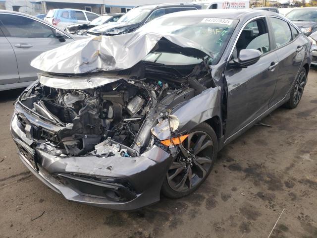 2HGFC2F82KH521747 - 2019 HONDA CIVIC SPORT 灰色 照片 2