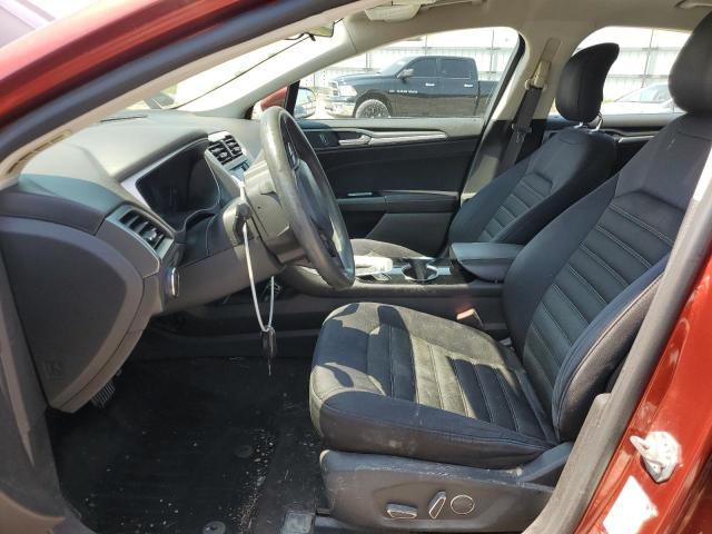 3FA6P0H79ER172676 - 2014 FORD FUSION SE ORANGE photo 7