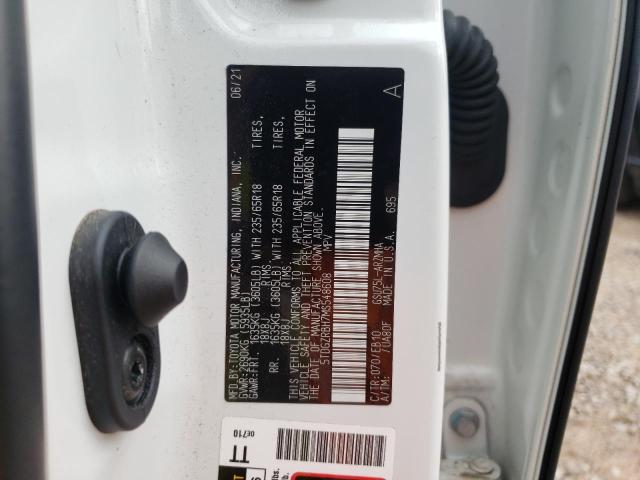 5TDGZRBH7MS548608 - 2021 TOYOTA HIGHLANDER XLE Ağ foto 14