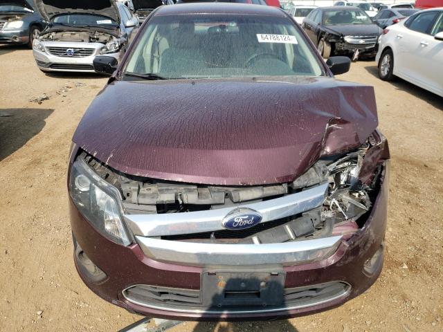 3FAHP0GA4CR288810 - 2012 FORD FUSION S BURGUNDY photo 5