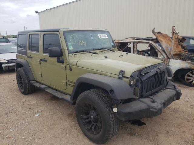 1C4BJWDG7DL582506 - 2013 JEEP WRANGLER U GREEN photo 1