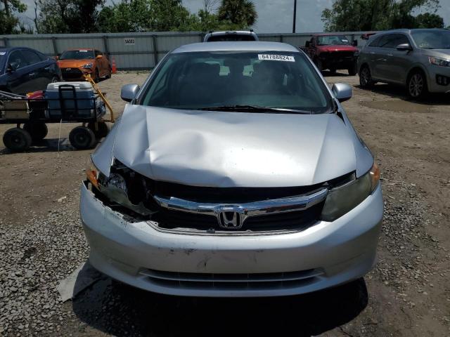 19XFB2F54CE017950 - 2012 HONDA CIVIC LX SILVER photo 5