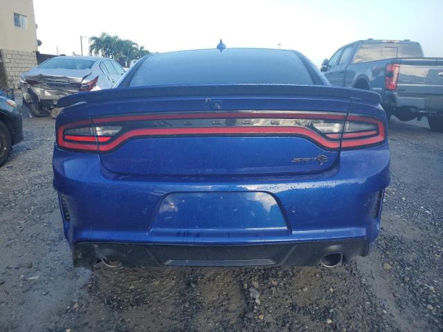 2C3CDXL96MH622631 - 2021 DODGE CHARGER SRT HELLCAT BLUE photo 6