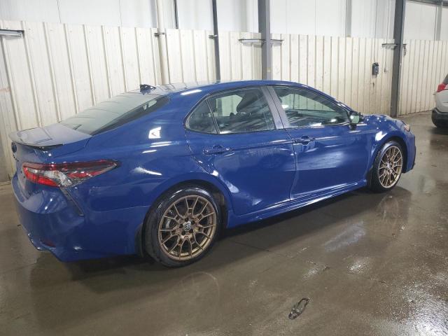 4T1T31AK4RU062402 - 2024 TOYOTA CAMRY SE NIGHT SHADE BLUE photo 3