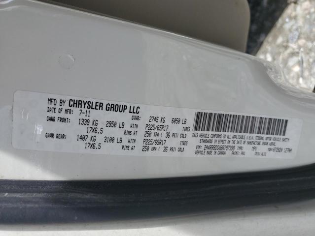 2A4RR8DG0BR797999 - 2011 CHRYSLER TOWN & COU TOURING L WHITE photo 13