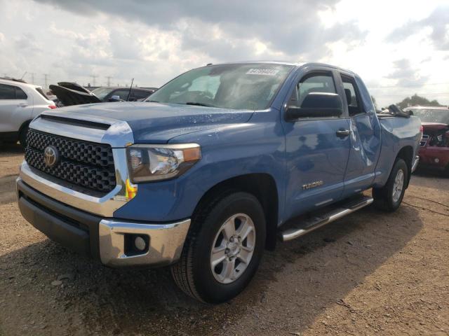 5TFUM5F14KX081095 - 2019 TOYOTA TUNDRA DOUBLE CAB SR/SR5 BLUE photo 1