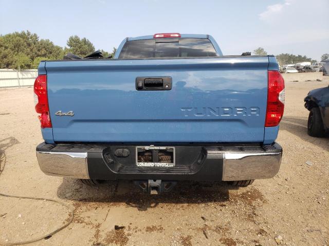 5TFUM5F14KX081095 - 2019 TOYOTA TUNDRA DOUBLE CAB SR/SR5 BLUE photo 6