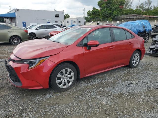 5YFEPMAE2MP196957 - 2021 TOYOTA COROLLA LE RED photo 1