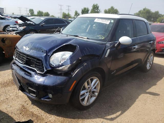 WMWZC5C51CWL56913 - 2012 MINI COOPER S COUNTRYMAN BLUE photo 1