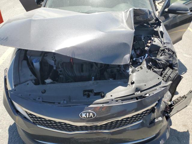 5XXGU4L31JG256650 - 2018 KIA OPTIMA EX GRAY photo 11