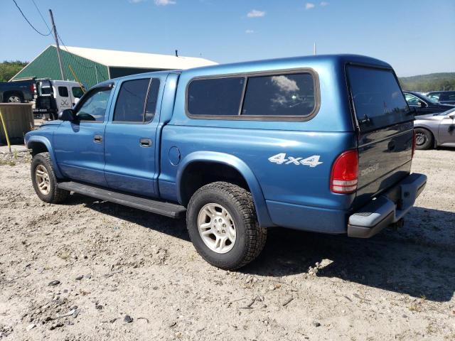 1D7HG38XX3S239460 - 2003 DODGE DAKOTA QUAD SPORT BLUE photo 2