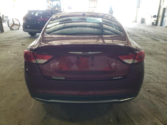 1C3CCCAB4FN605483 - 2015 CHRYSLER 200 LIMITED MAROON photo 6