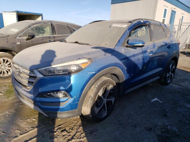 KM8J33A21JU793053 - 2018 HYUNDAI TUCSON VALUE BLUE photo 2