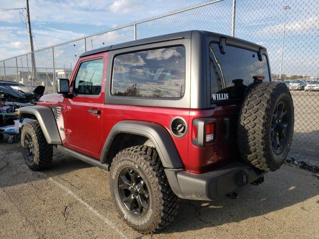 1C4GJXAN0MW759412 - 2021 JEEP WRANGLER SPORT RED photo 3