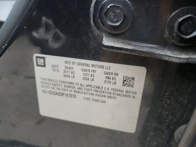 1G11C5SA6DF187870 - 2013 CHEVROLET MALIBU 1LT 黑色 照片 12
