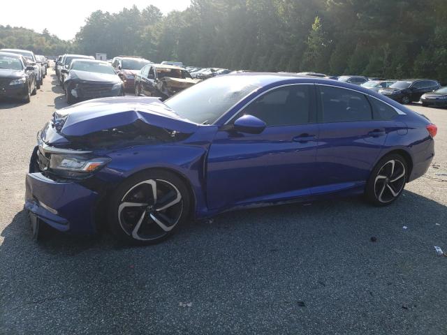 1HGCV1F37KA105672 - 2019 HONDA ACCORD SPORT BLUE photo 1