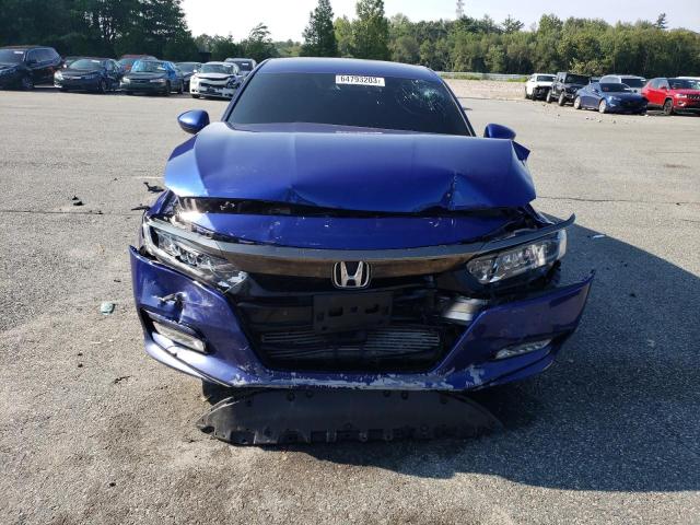 1HGCV1F37KA105672 - 2019 HONDA ACCORD SPORT BLUE photo 5