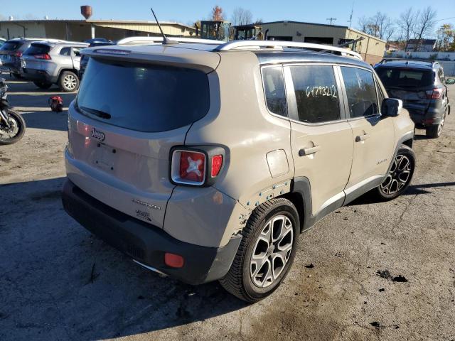 ZACCJADT7FPC15222 - 2015 JEEP RENEGADE LIMITED BEIGE photo 4