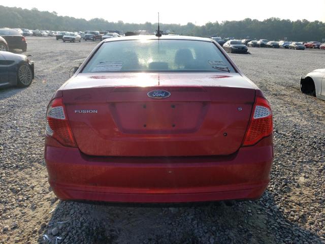 3FAHP0GA9AR282109 - 2010 FORD FUSION S RED photo 6