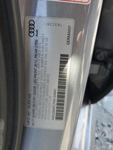 WAUG8AFC7HN124941 - 2017 AUDI A6 PREMIUM PLUS SILVER photo 13