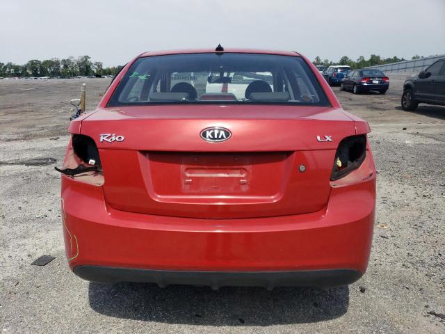 KNADH4A3XB6943116 - 2011 KIA RIO BASE RED photo 6