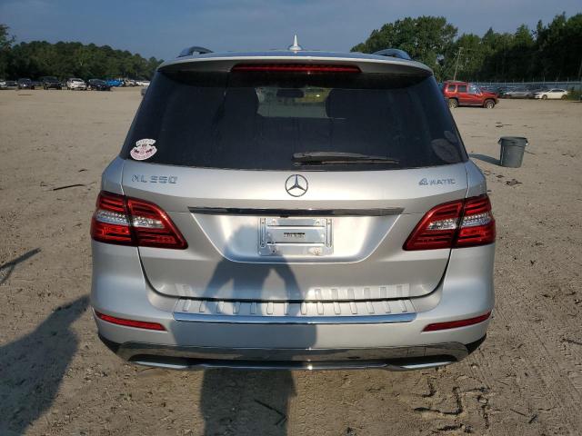 4JGDA5HB4CA023289 - 2012 MERCEDES-BENZ ML 350 4MATIC SILVER photo 6