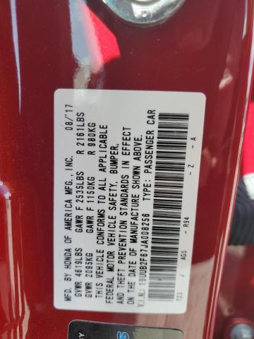 19UUB2F67JA008256 - 2018 ACURA TLX TECH+A RED photo 12