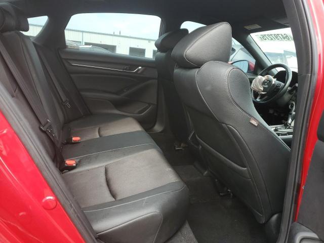 1HGCV1F34KA001673 - 2019 HONDA ACCORD SPORT Rouge photo 10
