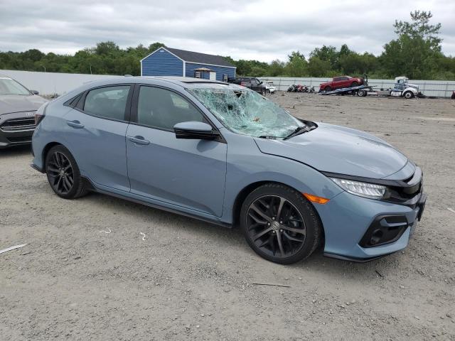 SHHFK7H93LU416077 - 2020 HONDA CIVIC SPORT TOURING BLUE photo 4