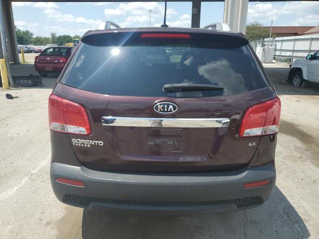 5XYKU3A65DG313935 - 2013 KIA SORENTO EX MAROON photo 6