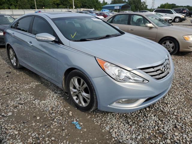 5NPEC4ACXDH517599 - 2013 HYUNDAI SONATA SE BLUE photo 4