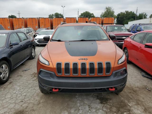 1C4PJMBS5EW254602 - 2014 JEEP CHEROKEE TRAILHAWK ORANGE photo 5