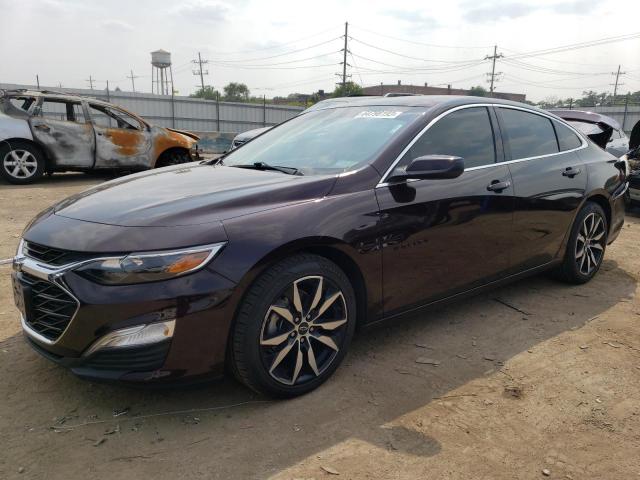 1G1ZG5STXMF083326 - 2021 CHEVROLET MALIBU RS MAROON photo 1