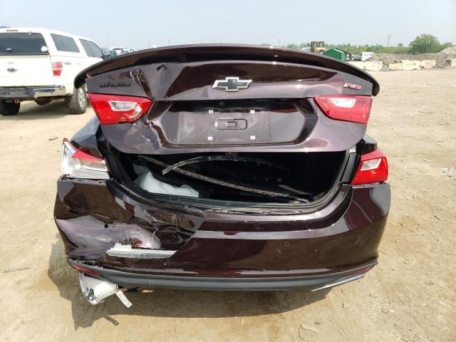 1G1ZG5STXMF083326 - 2021 CHEVROLET MALIBU RS MAROON photo 6