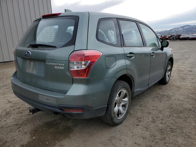 JF2SJAACXGH505240 - 2016 SUBARU FORESTER 2.5I GREEN photo 4